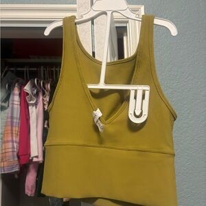 Lululemon Olive Green Ribbed Leggings